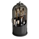 IFGSEQQQ Make-up-Pinselhalter mit Deckel, 360° drehbar, Make-up-Organizer, Arbeitsplatte,...