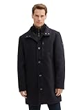 TOM TAILOR Herren 1042475 Wollmantel mit Brusttasche, 36085-Dark Blue Small...