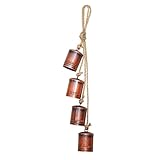 Vintage Kuhglocke Weihnachtsdekoration - 39,6 cm Eisen-Metallglocke mit melodischem Klang,...