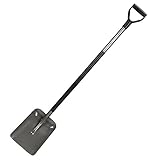 Fiskars Schaufel, Breite 23,5 cm, Länge: 132 cm, Stahl-Blatt und Stiel, Schwarz/Grau,...