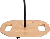 small foot Tellerschaukel mit Griffen „Black Line “aus Holz, Schaukel zum Hängen und...
