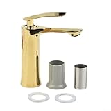 Messing Waschtischarmatur, Deckmontierter Einhandmischer für kaltes und heißes Wasser,...