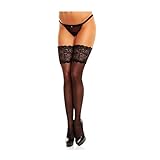 GLAMORY Damen Halterlose Strümpfe Comfort 20 DEN, Schwarz (Schwarz), X-Large...