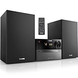 Philips Mikro-Musiksystem TAM4505 60W Bluetooth-Stereoanlage mit CD, MP3-CD, FM-Radio,...