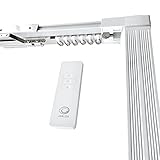 ABALON Vorhangschiene, Motorisiert, Weiß, 1 bis 4 m, WiFi-Motor, kompatibel mit...