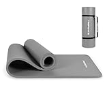 MSPORTS Gymnastikmatte Premium inkl. Tragegurt + Übungsposter + Workout App I...