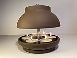 HP-Serie TLO-Black-Heater 6 Maxi Kerzen Raumheizer mit 3 Wärmespeicherplatten...