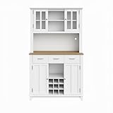 Generisch KüChenschrank, Hochschrank KüChenbuffet, Vitrinenschrank, Buffetschrank Mit...