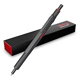 rOtring 600 Kugelschreiber | Mittlere Spitze | Schwarze Tinte | Stift mit Vollmetallschaft...