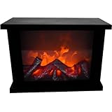 technoline T9800 - LED Kamin mit täuschend echten Flammen-Effekten, Schwarz