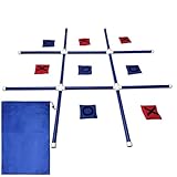 VORVIL Giant Tic Tac Toe Spiel für Kinder und Erwachsene mit Sitzsack Toss X...