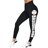 Kobilee Leggins Damen Schwarz, Scrunch Butt Push Up Leggins Schwarz Weiß Slim Fit...