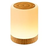 Auxmir LED Nachttischlampe Touch Dimmbar mit 256 RGB Farben & 4 Modi, Tischlampe Kabellos...