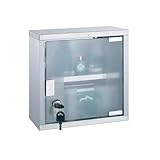 MSV 140489 Medizinschrank Arzneischrank Medikamentenschrank Hausapotheke aus Edelstahl, 25...