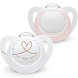 NUK Star Schnuller für Neugeborene | 0–2 Monate | BPA-freie Silikonschnuller | pink |...