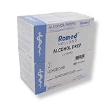 Romed Alkoholtupfer 65 x 30 mm, 2-lagig, Spar-Set 2 x 100 Stück, hygienisch eingesiegelt...