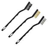 Drahtbürsten, 3 Stück Mini Drahtbürste, Drahtbürsten Set, Edelstahl Messing...