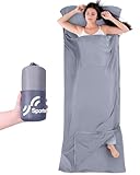 Sportneer Hüttenschlafsack – 2 in1 Hüttenschlafsack Reise-Schlafsack (450...