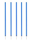 SPORTIKEL24 Slalomstangen 100 cm – ø 32 mm – 5er-Set mit Metallspitze...