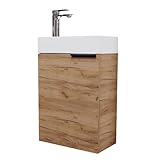 Planetmöbel Waschtisch mit Unterschrank 40 cm Waschbeckenunterschrank,...