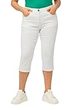 Ulla Popken, Damen, große Größen, Capri Jeans Sarah, schmale 5-Pocket-Form,...