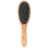 PARSA Beauty Naturkautschuk Haarbürste mit Metallpins abgerundeten...