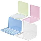 PEARL Maskenetui: 4er-Set Masken-Aufbewahrungs-Etuis, staubdicht und hygienisch, bunt...