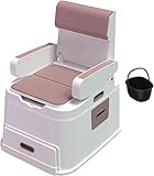 Nachtkommode Bewegliche Toilette für Erwachsene Kommode Toilette für Sitzstuhl Bett...