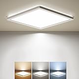 BLNAN LED Deckenleuchte, 18W Deckenlampe Flach Warm Neutral Kalt Weiß 3000K/4000K/5000K,...