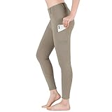 beroy Khaki Reitleggins für Damen. Reithose Damen High Waist mit Gürtelschlaufe,Flex und...