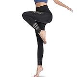 Sport Leggings Damen Sporthose Sportleggins Lang High Waist Yogahose Push Up Leggings...
