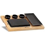 Mahlzeit Lavastein Set (7-teilig) | Set mit heißem Stein, Teller und Dipschalen auf...