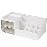 URAQT Make Up Organizer, Kosmetik Organizer mit 2 Schubladen und 10 Fächern,...