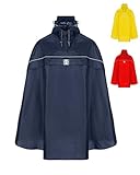 HOCK Fahrrad Regenponcho mit neuer Kapuzenform - Fahrradponcho Wasserdicht mit...