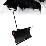 YARDIN Schneeschaufel mit Rädern Schneeschieber Lawinenschaufel Snow Shovel mit...