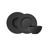 Villeroy & Boch - Manufacture Rock Starter-Set 6 tlg., Premium Porzellan,...