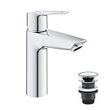 Grohe QUICKFIX Start Badarmatur Einhand-Waschtischbatterie DN 15 M-Size Chrom mit...