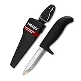 NØMIS Angelmesser Fischermesser | 10 cm Edelstahlklinge | Ideal auch als...