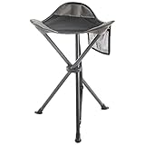 EVER ADVANCED Klapphocker Faltbar Dreibeinhocker Ultraleicht, Campinghocker 53.3cm Hoch...
