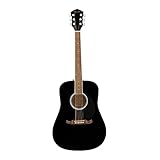 Fender FA-125 Dreadnought, Walnussgriffbrett, Schwarz