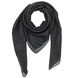 Superfreak Baumwolltuch°Tuch°Schal°100x100 cm°100% Baumwolle°alle Farben!!!, Schwarz,...