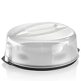 Grizzly runde Kuchen-Transportbox mit Klick-Verschluss, Tortenhaube mit...