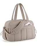 bagsmart Puffer Reisetasche, Sporttasche Damen 24l Weekender Wasserabweisend...