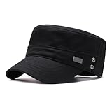 HIQIU Military Cap Herren Armee Kappe Cadet Hut, Unisex Vintage Military Army...