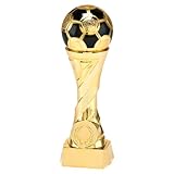 Larius Pokal Ehrenpreis Fußball in Gold und Silber mit Wunschgravur (ohne Wunschtext,...