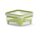 Emsa N10717 Clip & Go Sandwichbox XL | Fassungsvermögen: 1,3 Liter | Quadratisch | Inkl....