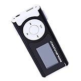 Milisten Tragbarer MP3-Player mit LCD-Bildschirm: Mini-Taschenlampe, Media-Player, WMA,...