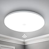 Yafido LED Deckenleuchte mit Bewegungsmelder,18W 6500K Deckenlampe mit...