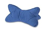 Leseknochen Cord Blau Nackenkissen Knochenkissen Nackenrolle Lesekissen Öko-Tex 100...