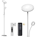 Modlicht 35W Stehlampe LED Dimmbar Grau, 4200LM Stehleuchte Wohnzimmer mit...